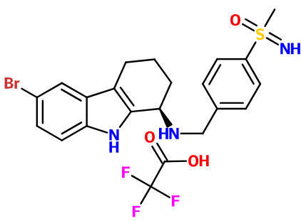 MC018462 (6-Bromo-2,3,4,9-tetrahydro-1H-carbazol-1-yl)-substituted amine, compound with trifluoro-acetic acid (image for) MC018462 (6-Bromo-2,3,4,9-tetrahydro-1H-carbazol-1-yl)-substituted amine, compound with trifluoro-acetic acid